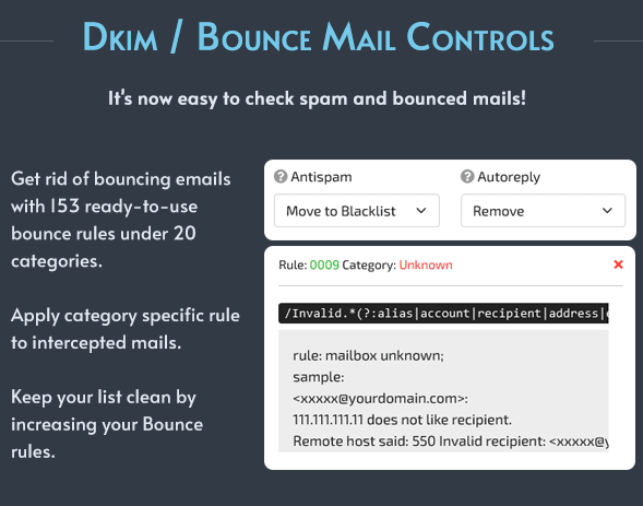 DKIM bounce mail